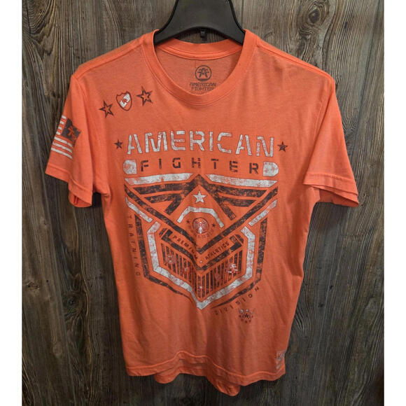 American Fighter Other - American Fighter Premium T-shirt Size Lrg Peach/Orange MMA USA Buckle Exclusive